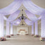 Lavender Lilac Sheer Backdrop Drape â€“ 5ftx32ft Wedding Arch & Ceiling Decor Panel, Wrinkle Free with Soft Shimmer