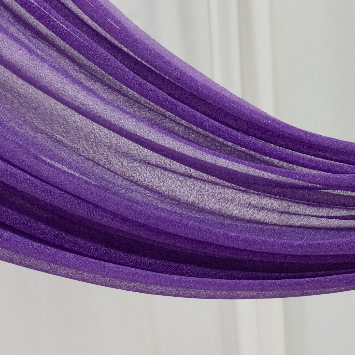 Purple Sheer Backdrop Drape â€“ 5ftx32ft Wedding Arch & Ceiling Decor Panel, Wrinkle Free with Soft Shimmer