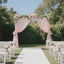 Sheer Backdrop Curtain Panel 5ft Ã— 10ft Blush â€“ Wedding Arch Drape with Rod Pocket