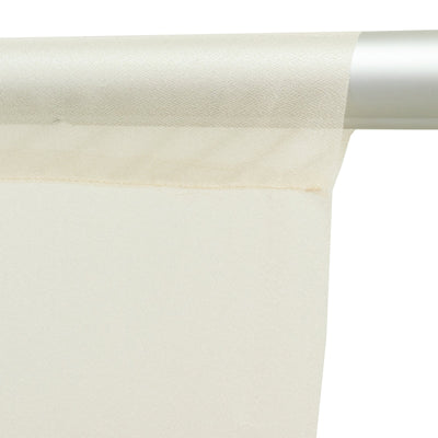 Sheer Backdrop Curtain Panel 5ft Ã— 10ft Beige â€“ Wedding Arch Drape with Rod Pocket