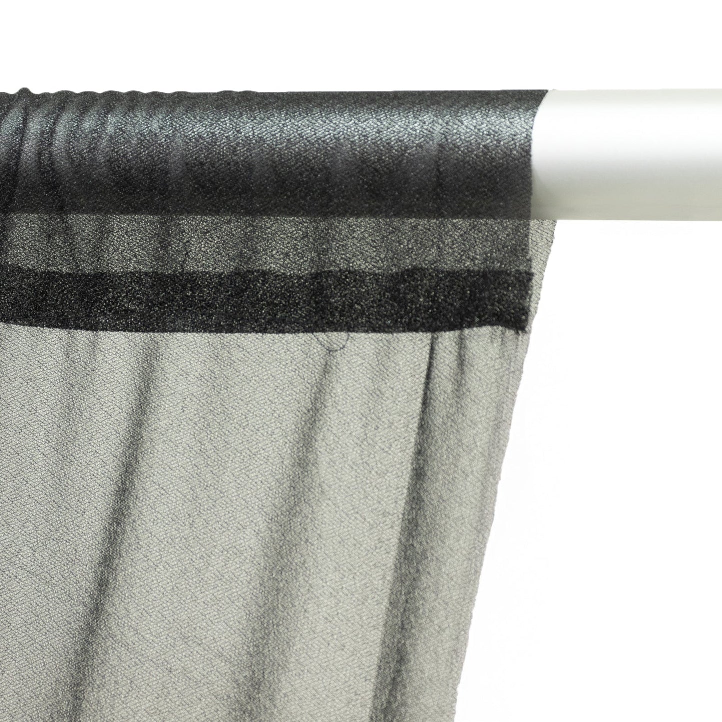 Sheer Backdrop Curtain Panel 5ft Ã— 10ft Black â€“ Wedding Arch Drape with Rod Pocket