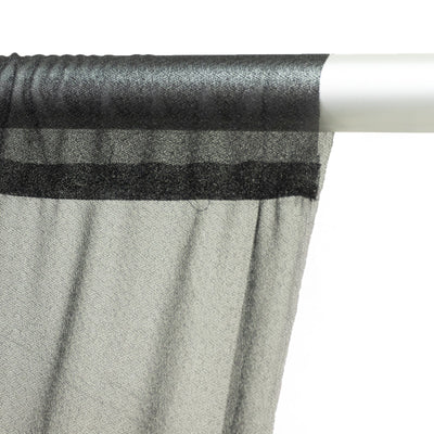 Sheer Backdrop Curtain Panel 5ft Ã— 10ft Black â€“ Wedding Arch Drape with Rod Pocket