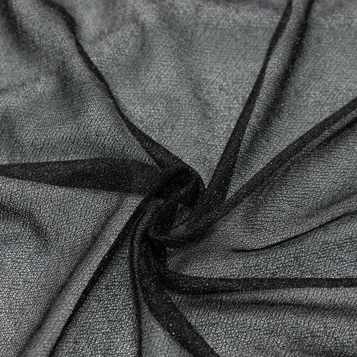 Sheer Backdrop Curtain Panel 5ft Ã— 10ft Black â€“ Wedding Arch Drape with Rod Pocket