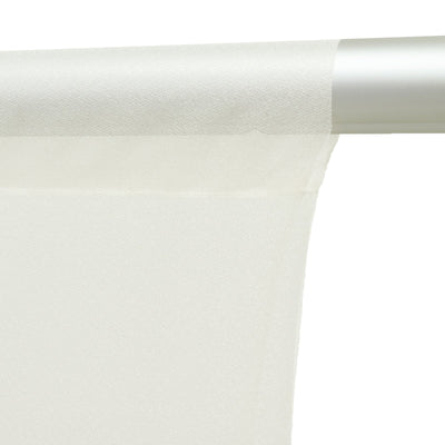 Sheer Backdrop Curtain Panel 5ft Ã— 10ft Ivory â€“ Wedding Arch Drape with Rod Pocket