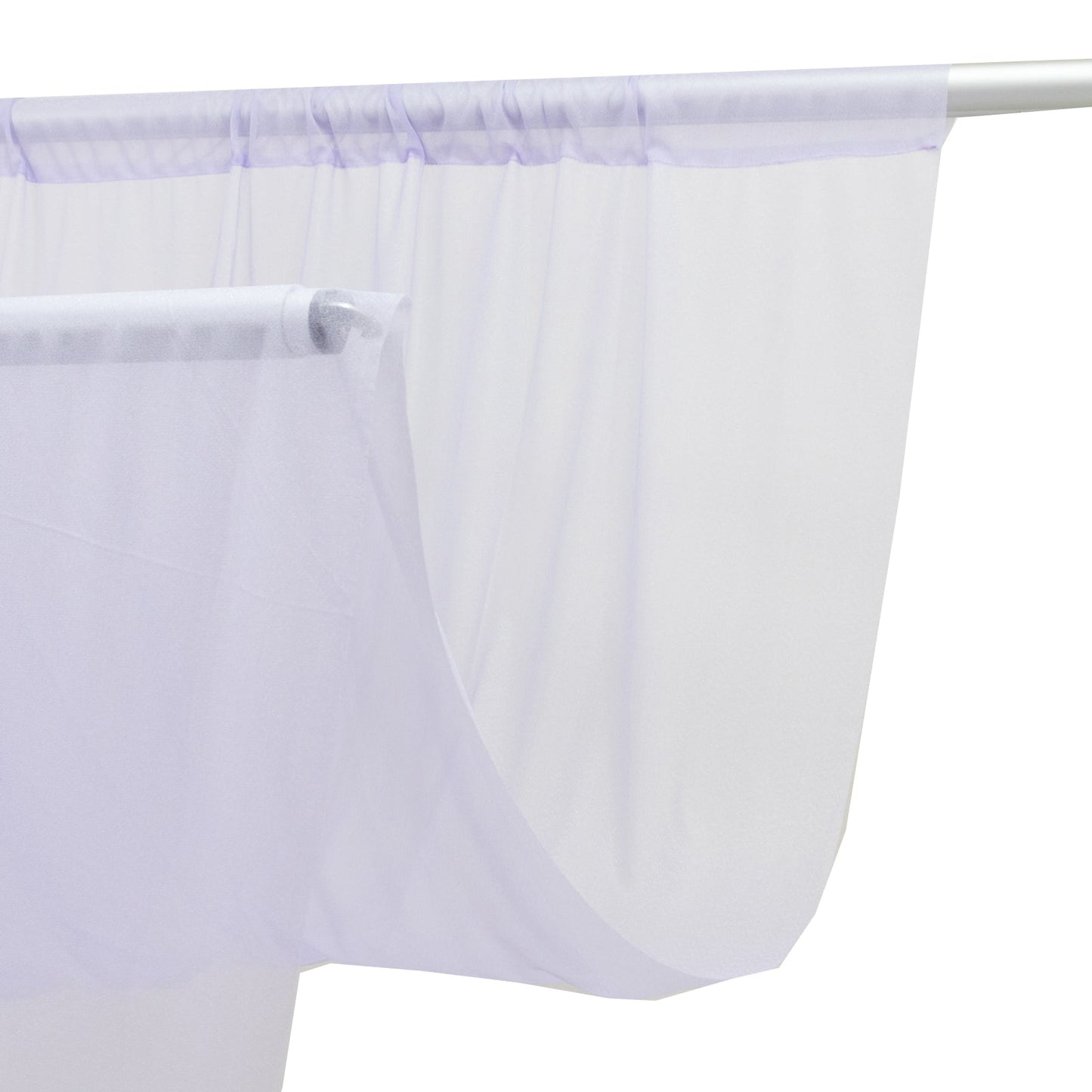 Sheer Backdrop Curtain Panel 5ft Ã— 10ft Lavender Lilac â€“ Wedding Arch Drape with Rod Pocket