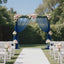 Sheer Backdrop Curtain Panel 5ft Ã— 10ft Navy Blue â€“ Wedding Arch Drape with Rod Pocket