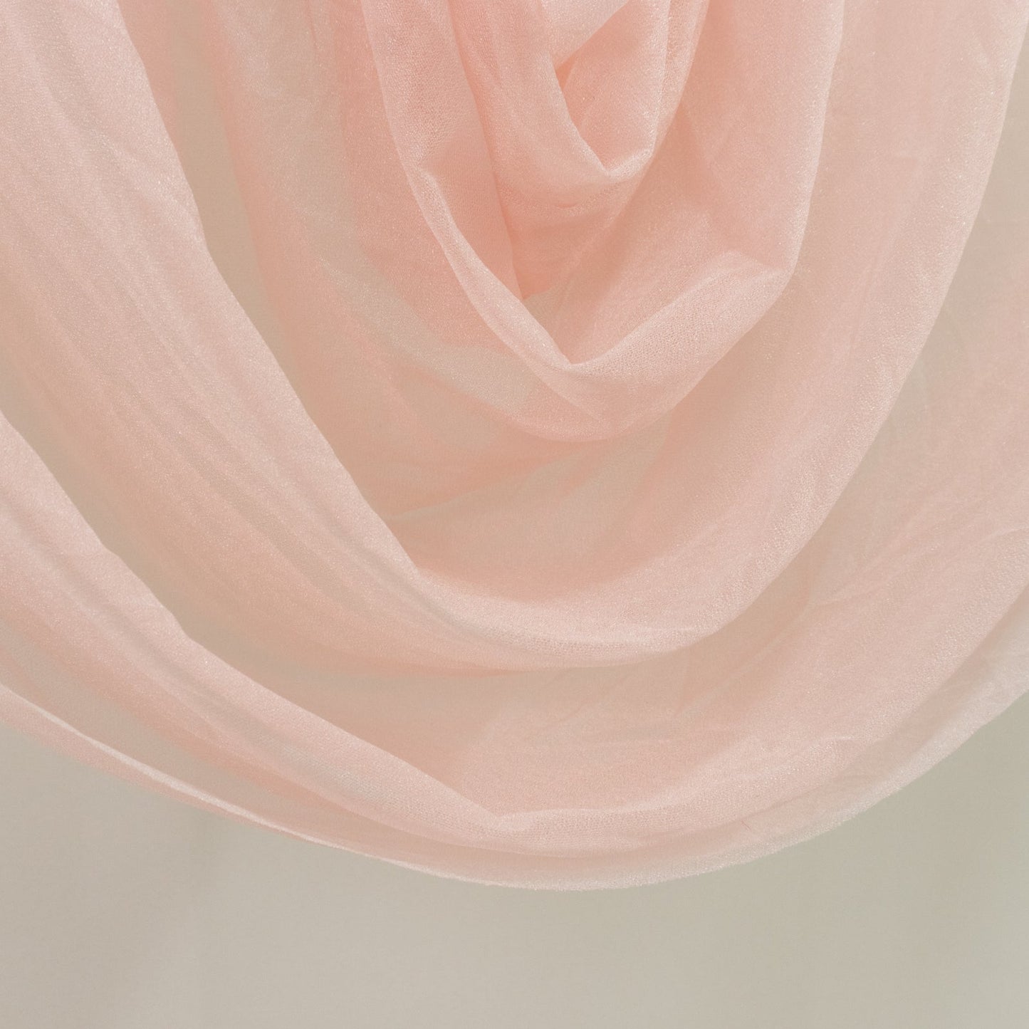 Blush Sheer Chiffon Valance Curtain 4ft x 5ft â€“  Wedding Arch Drape with Rod Pocket, Voile Backdrop Panel