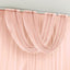 Blush Sheer Chiffon Valance Curtain 4ft x 5ft â€“  Wedding Arch Drape with Rod Pocket, Voile Backdrop Panel