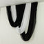 Black Sheer Chiffon Valance Curtain 4ft x 5ft â€“  Wedding Arch Drape with Rod Pocket, Voile Backdrop Panel