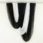 Black Sheer Chiffon Valance Curtain 4ft x 5ft â€“  Wedding Arch Drape with Rod Pocket, Voile Backdrop Panel