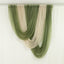Dusty Sage Green Sheer Chiffon Valance Curtain 4ft x 5ft â€“  Wedding Arch Drape with Rod Pocket, Voile Backdrop Panel