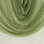 Dusty Sage Green Sheer Chiffon Valance Curtain 4ft x 5ft â€“  Wedding Arch Drape with Rod Pocket, Voile Backdrop Panel