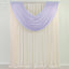 Lavender Lilac Sheer Chiffon Valance Curtain 4ft x 5ft â€“  Wedding Arch Drape with Rod Pocket, Voile Backdrop Panel