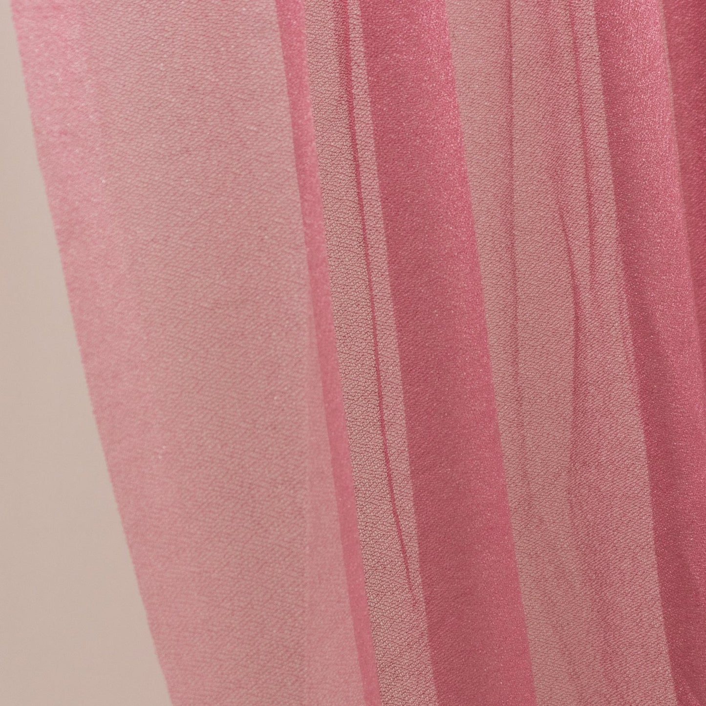 Mauve Cinnamon Rose Sheer Chiffon Valance Curtain 4ft x 5ft â€“  Wedding Arch Drape with Rod Pocket, Voile Backdrop Panel