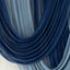 Navy Blue Sheer Chiffon Valance Curtain 4ft x 5ft â€“  Wedding Arch Drape with Rod Pocket, Voile Backdrop Panel