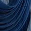 Navy Blue Sheer Chiffon Valance Curtain 4ft x 5ft â€“  Wedding Arch Drape with Rod Pocket, Voile Backdrop Panel