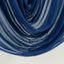 Navy Blue Sheer Chiffon Valance Curtain 4ft x 5ft â€“  Wedding Arch Drape with Rod Pocket, Voile Backdrop Panel