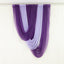 Purple Sheer Chiffon Valance Curtain 4ft x 5ft â€“  Wedding Arch Drape with Rod Pocket, Voile Backdrop Panel