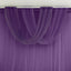 Purple Sheer Chiffon Valance Curtain 4ft x 5ft â€“  Wedding Arch Drape with Rod Pocket, Voile Backdrop Panel