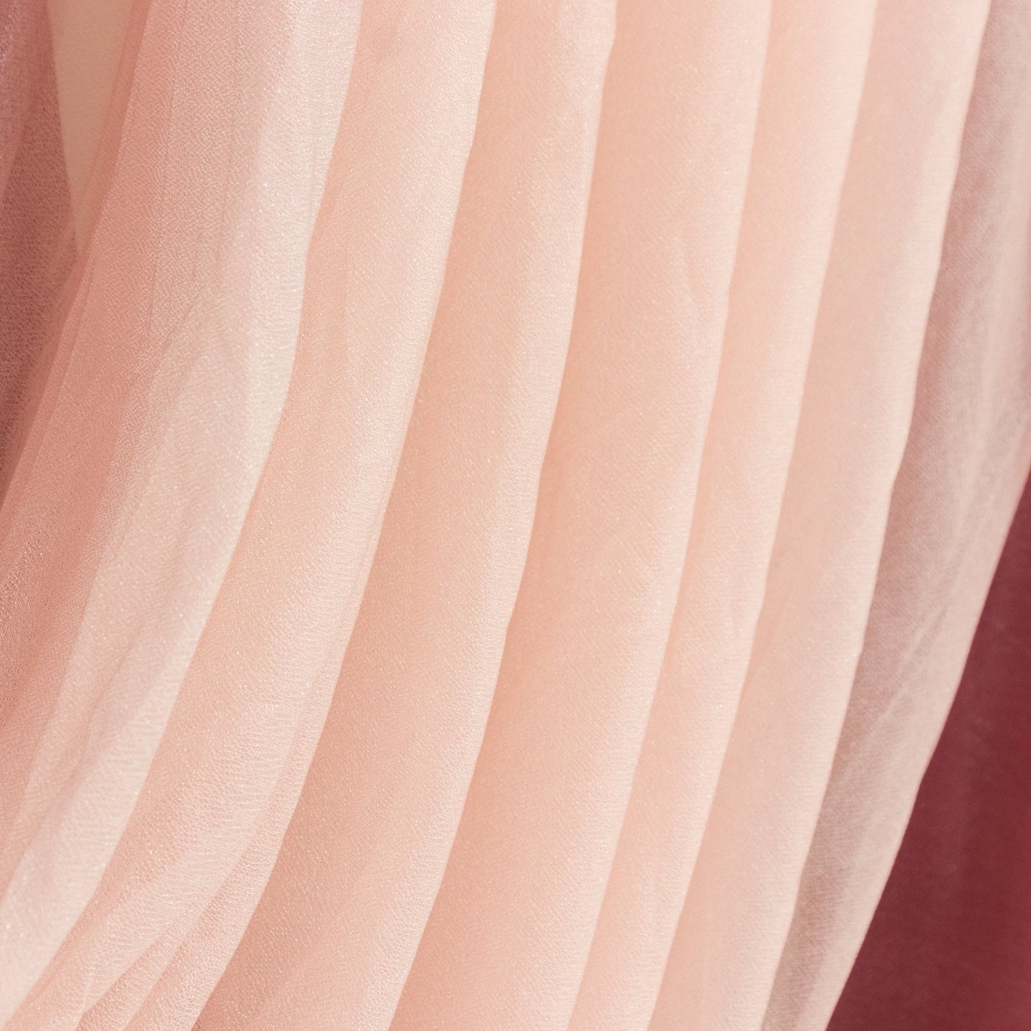Blush Sheer Chiffon Valance Curtain 4ft x 6ft â€“  Wedding Arch Drape with Rod Pocket, Voile Backdrop Panel