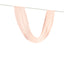 Blush Sheer Chiffon Valance Curtain 4ft x 6ft â€“  Wedding Arch Drape with Rod Pocket, Voile Backdrop Panel