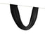 Black Sheer Chiffon Valance Curtain 4ft x 6ft â€“  Wedding Arch Drape with Rod Pocket, Voile Backdrop Panel