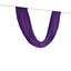 Purple Sheer Chiffon Valance Curtain 4ft x 6ft â€“  Wedding Arch Drape with Rod Pocket, Voile Backdrop Panel