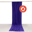 Purple Scuba Polyester Event Curtain Drapes, Durable Flame Resistant Backdrop Event Panel Wrinkle Free with Rod Pockets - 5ftx14ft