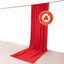 Red Scuba Polyester Event Curtain Drapes, Durable Flame Resistant Backdrop Event Panel Wrinkle Free with Rod Pockets - 5ftx14ft