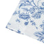French Toile Polyester Backdrop Curtain â€“ Blue Floral 5ft x 10ft Rod Pocket Drape Panel