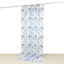 French Toile Polyester Backdrop Curtain â€“ Blue Floral 5ft x 10ft Rod Pocket Drape Panel