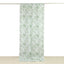 French Toile Polyester Backdrop Curtain â€“ Dusty Sage Green Floral 5ft x 10ft Rod Pocket Drape Panel