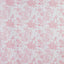 French Toile Polyester Backdrop Curtain â€“ Pink Floral 5ft x 10ft Rod Pocket Drape Panel