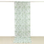 French Toile Polyester Backdrop Curtain â€“ Dusty Sage Green Floral 5ft x 12ft Rod Pocket Drape Panel