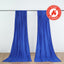 2 Pack Royal Blue Scuba Polyester Event Curtain Drapes, Durable Flame Resistant Backdrop Event Panels Wrinkle Free with Rod Pockets - 10ftx10ft