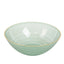 20-Pack 16oz Plastic Bowls â€“ Transparent Dusty Sage Green with Gold Rim, Elegant Crystal-Like Swirl Disposable Bowls