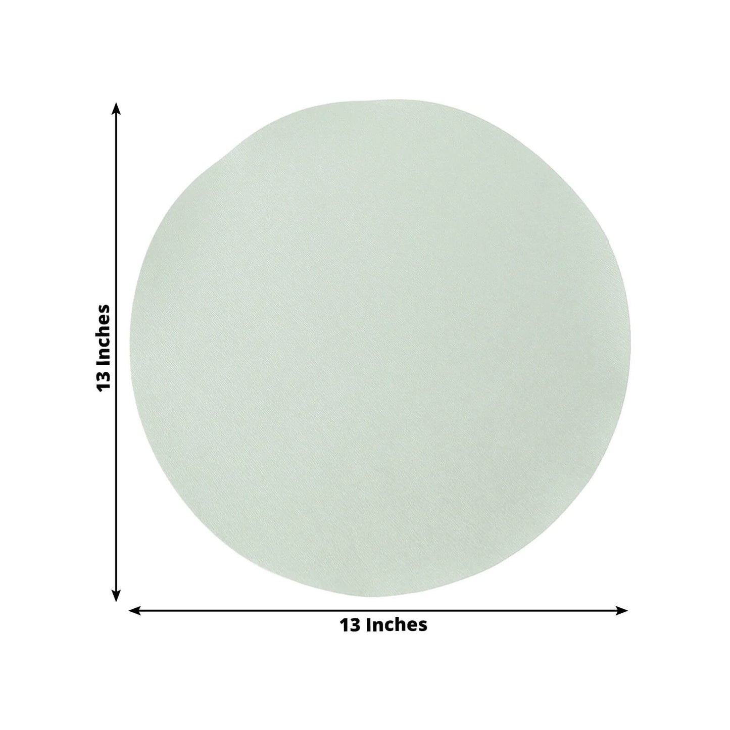 50 Pack 13" Round Disposable Paper Placemats â€“ Sage Green Cardboard Dining Table Mats, 120 GSM