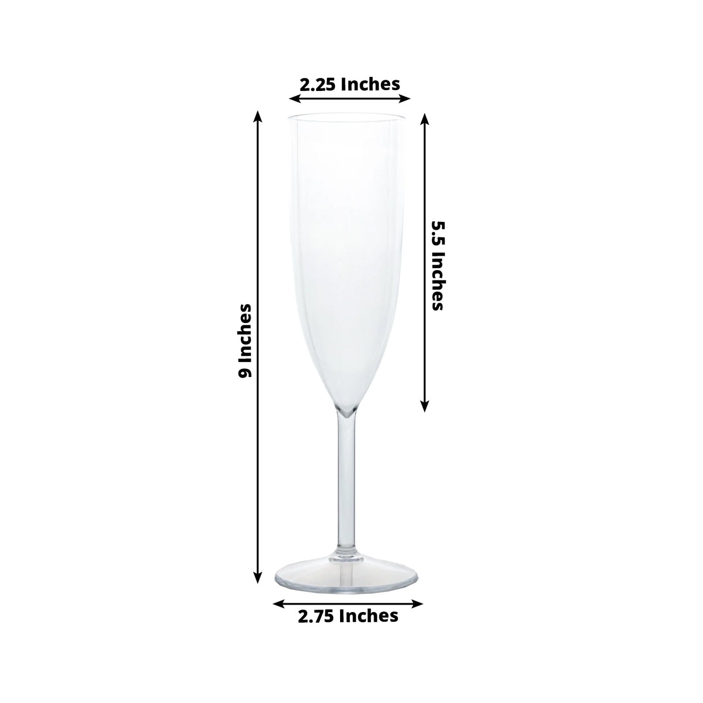 Shatterproof Champagne Flutes â€“ 12 Reusable 6oz Clear Plastic Toasting Glasses for Celebrations & Special Occasions