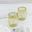 12-Pack Plastic Wine Tumblers Transparent Dusty Sage Green with Gold Rim - Reusable Drinkware 12oz