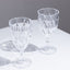 12 Pack Vintage Diamond Cut Plastic Goblets â€“ Clear 11oz Reusable Wine & Beverage Glasses