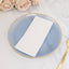 20-Pack 10" Plastic Dinner Plates, Round Transparent Dusty Blue Swirl with Gold Rim â€“ Crystal-Like Elegant Party Plates