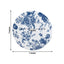10-Pack French Toile Plastic Salad Plates â€“ Blue & White Floral, 7" Round Disposable Dessert Plates