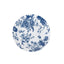 10-Pack French Toile Plastic Salad Plates â€“ Blue & White Floral, 7" Round Disposable Dessert Plates