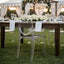 8 Pack Stackable Clear Acrylic Ghost Banquet Chairs with Oval Back, Fully Assembled Armless Event Accent Chair