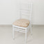 5 Pack Crushed Velvet Seat Pad Covers for Chiavari Chairs â€“ Beige Fitted Dining Chair Cushion Slipcovers, Washable & Reusable