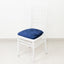 5 Pack Crushed Velvet Seat Pad Covers for Chiavari Chairs â€“ Navy Blue Fitted Dining Chair Cushion Slipcovers, Washable & Reusable