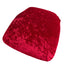 5 Pack Crushed Velvet Seat Pad Covers for Chiavari Chairs â€“ Red Fitted Dining Chair Cushion Slipcovers, Washable & Reusable
