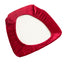 5 Pack Crushed Velvet Seat Pad Covers for Chiavari Chairs â€“ Red Fitted Dining Chair Cushion Slipcovers, Washable & Reusable