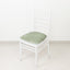 5 Pack Crushed Velvet Seat Pad Covers for Chiavari Chairs â€“ Sage Green Fitted Dining Chair Cushion Slipcovers, Washable & Reusable