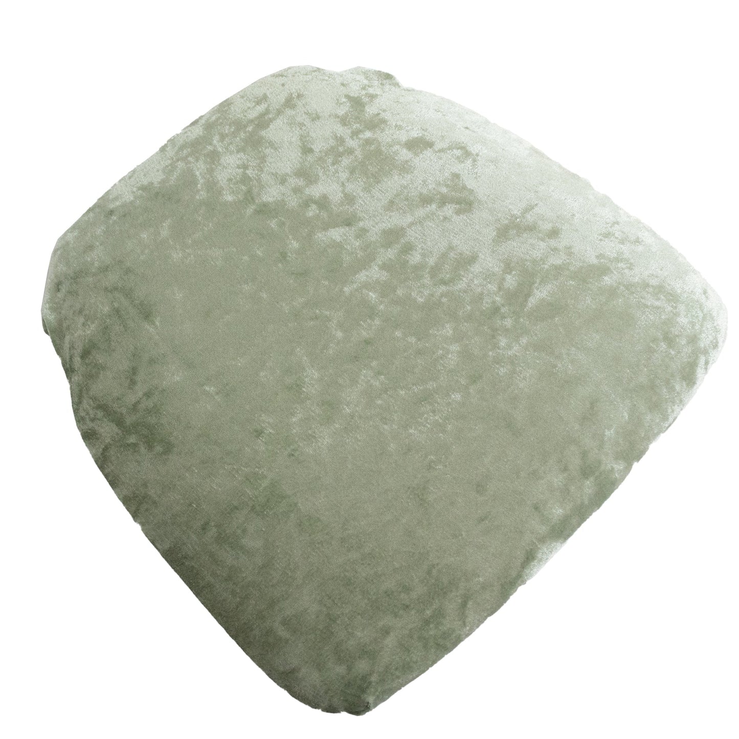 5 Pack Crushed Velvet Seat Pad Covers for Chiavari Chairs â€“ Sage Green Fitted Dining Chair Cushion Slipcovers, Washable & Reusable